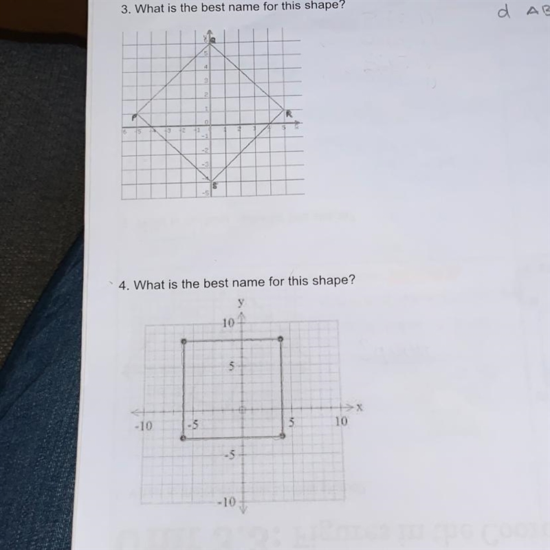 Solve to name the shape-example-1