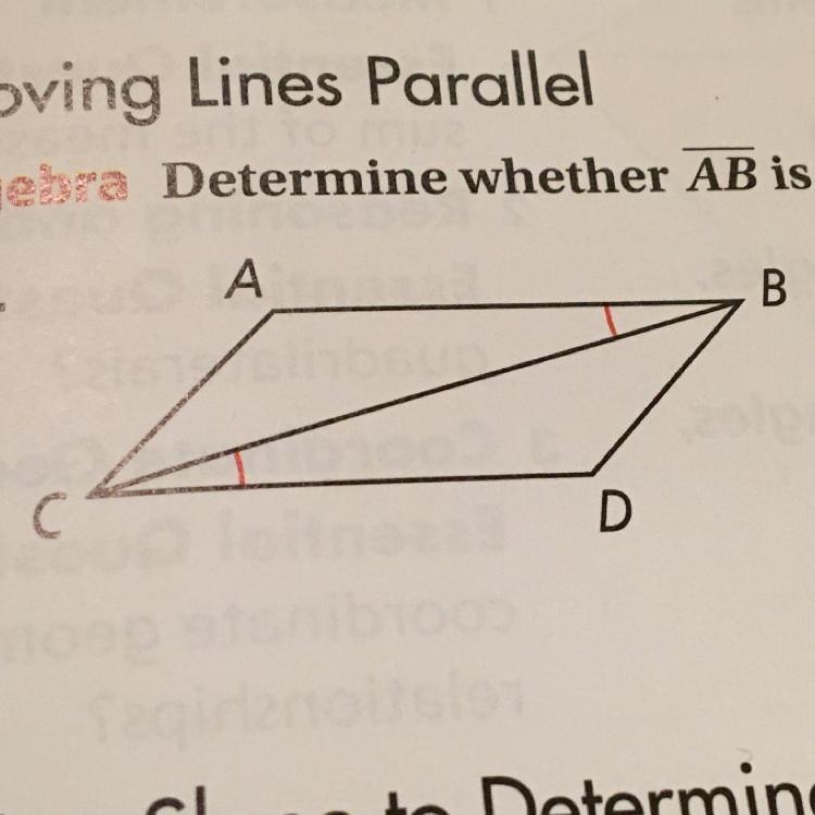 Determine whether ab is parallel to cd-example-1