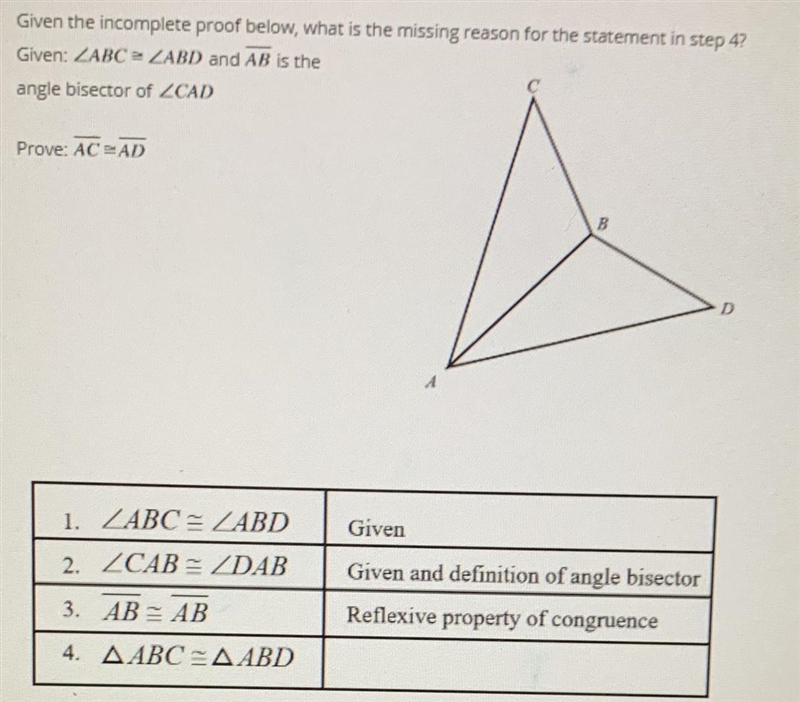 A. ASA B. CPCTC C. AAS D. SAS-example-1