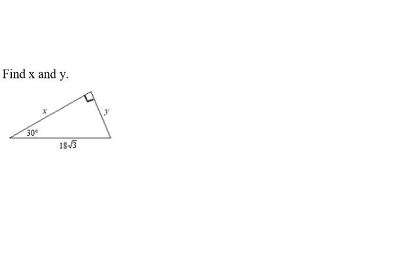 Find x and y. *Show your work*-example-1