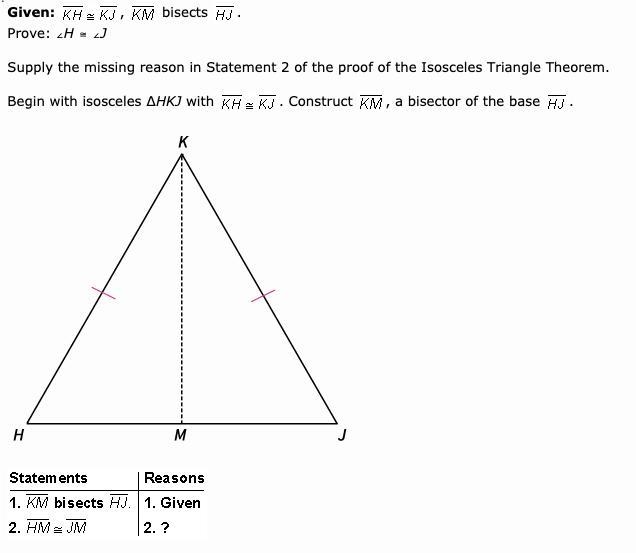 PLEASE HELP!!!!! A.) Definition of segment bisector B.) CPCTC C.) Reflexive Property-example-1