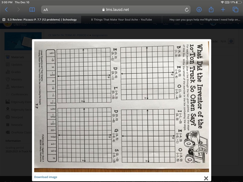 What do they mean by draw a line through the two points?-example-1