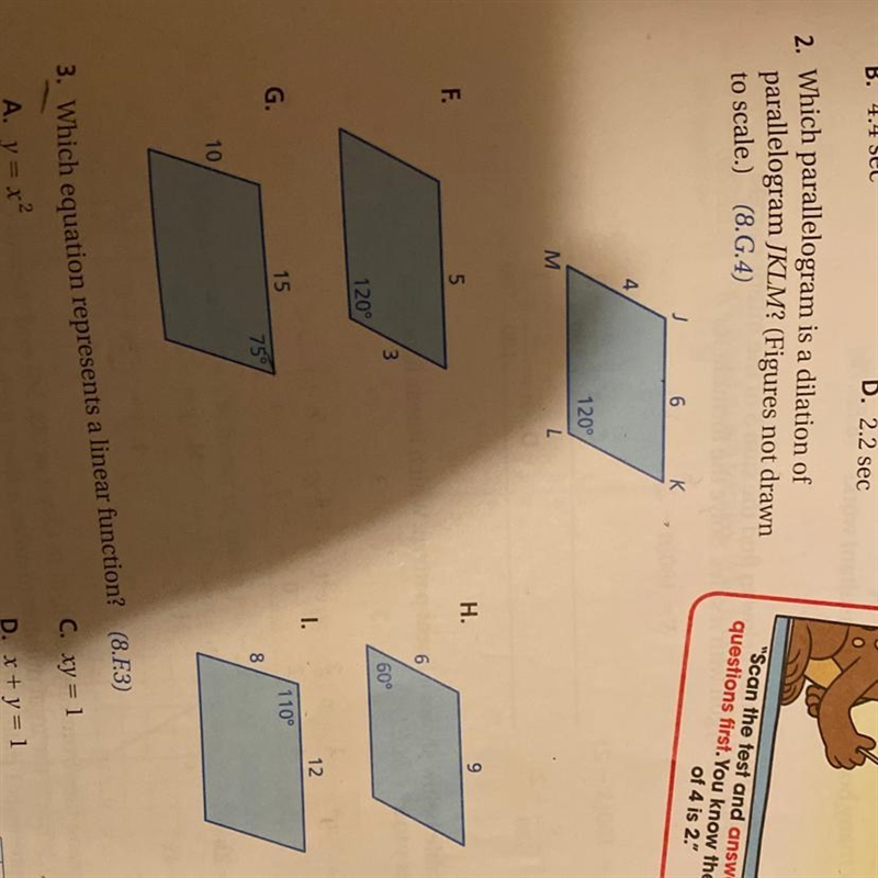 Which parallelogram is a dilation of parallelogram JKLM?-example-1