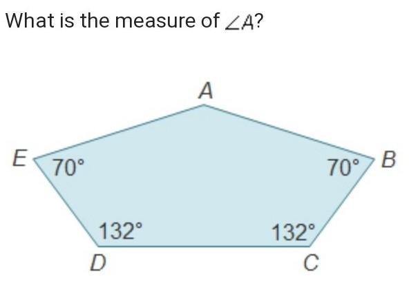 What is the measure of A ? ​-example-1