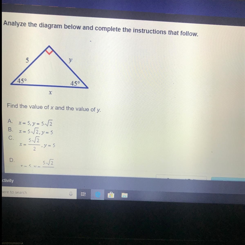 Analyze the diagram below and complete the instructions that follow. Find the value-example-1