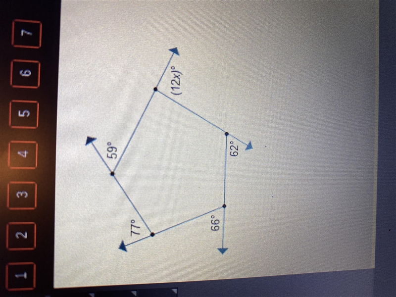 PLEASE HELP FAST! What is the value of x? 6 8 10 12-example-1