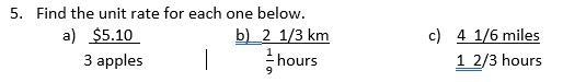 HELP PLEASE 30 POINT I NEED IT QUICKK!!!!!!! a) $________ per apple b) ________ km-example-1