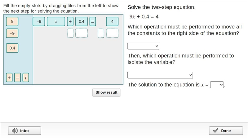 look at the pictures and tell me where to put the tiles in the correct places then-example-1