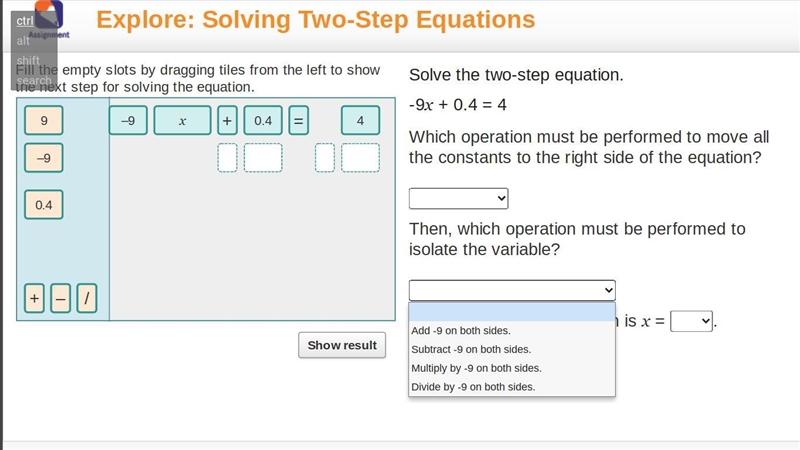 look at the pictures and tell me where to put the tiles in the correct places then-example-3