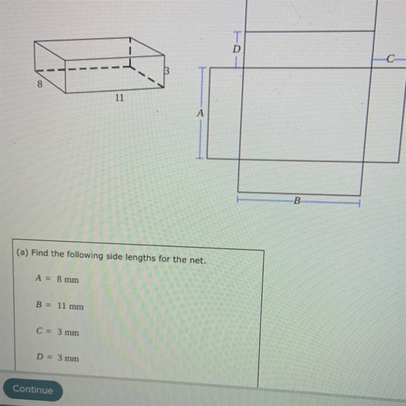 HELP! Use the net to find the surface area of the prism.-example-1