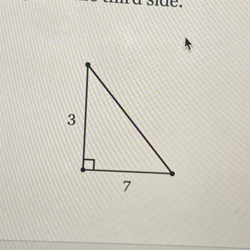 Find the exact length of the third side-example-1