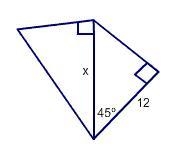 Find the value of x in the triangle pair below-example-1