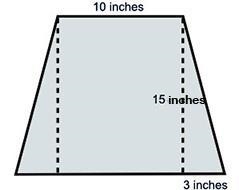 On a boat, a cabin's window is in the shape of an isosceles trapezoid, as shown below-example-1