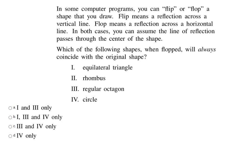 Which of the following shapes, when flopped, will always coincide with the original-example-1