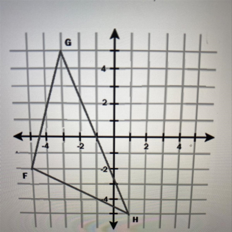 What are the new vertices of triangle FGH if the triangle is translated three units-example-1