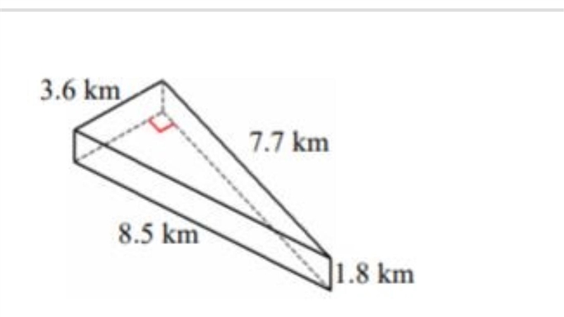 What is the surface area of this triangular prism rounded to the nearest tenth? A-example-1