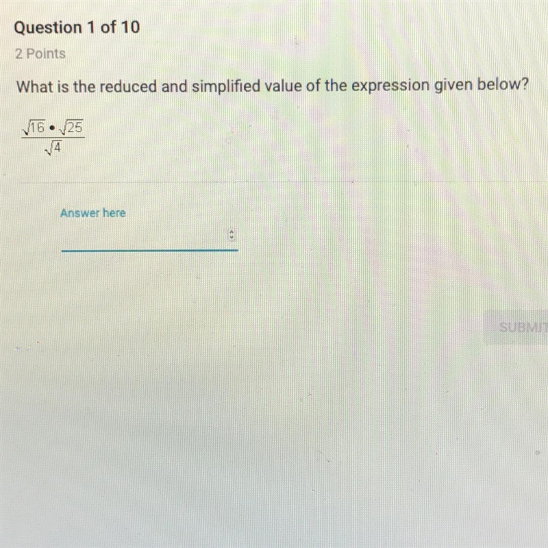 What is the reduced and simplified value of the expression given below?-example-1