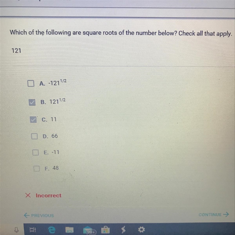 Which of the following are square roots of the number below? Check all that apply-example-1