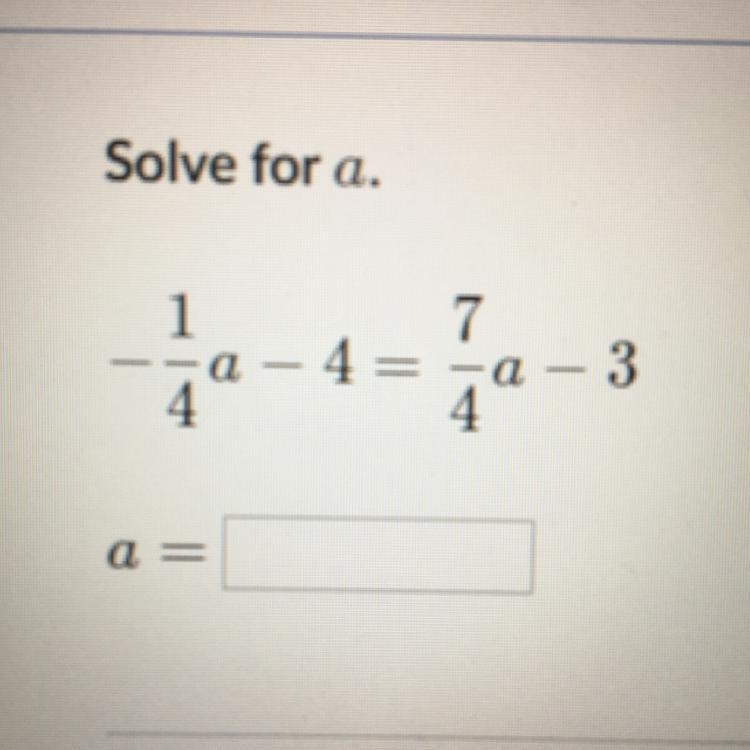 Solve for a. Please help me I’m drowning in math homework-example-1