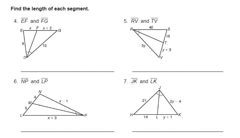 Find the length of each segment.-example-1