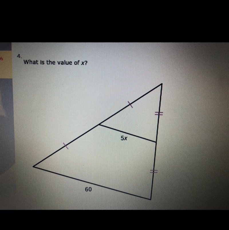 What is the value of x? A:12 B:15 C: 6 D: 30-example-1