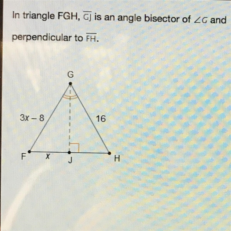 What is the length of FH? 4 8 16 24-example-1