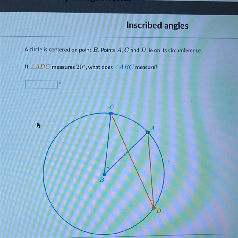 If LADC measures 20°, what does ZABC measure?-example-1