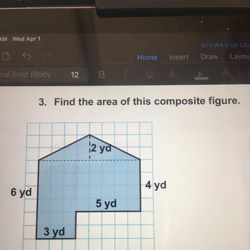 Find the area of this composite figure-example-1