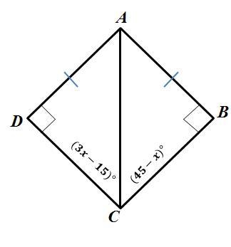 Find the value of x. A. 45 B. 30 C. 6 D. 15-example-1