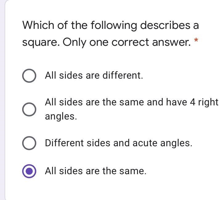 Which of the following describes a square. Only one correct answer.-example-1