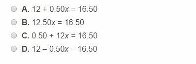 A medium 1 topping pizza costs $12, and each additional topping costs $0.50. Don paid-example-1