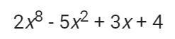 Some help please? What is the coefficient of the term of degree 1 in the polynomial-example-1