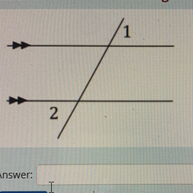 Angle 2 measures 77º. What is the measure of angle 1? Answer:______-example-1