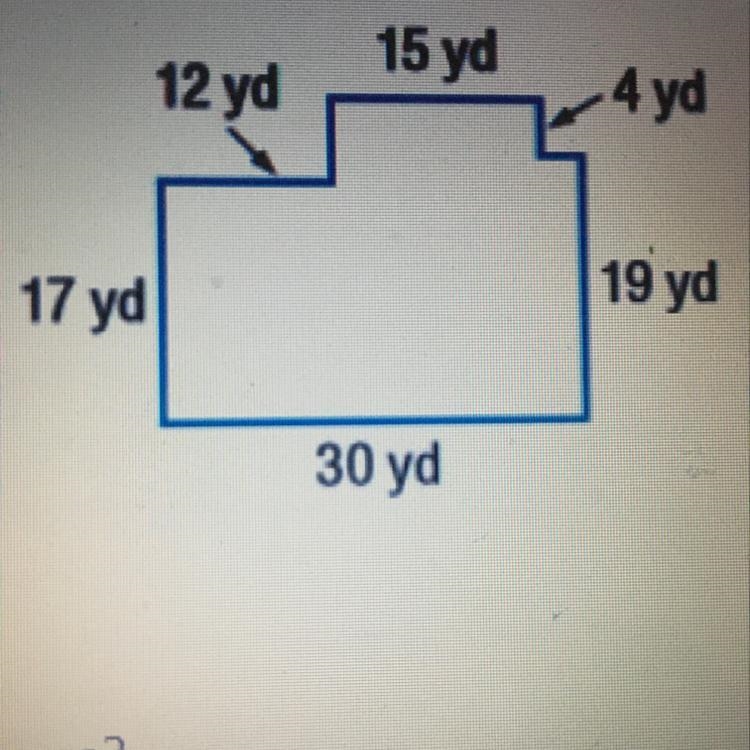 What is the perimeter of the given composite figure-example-1