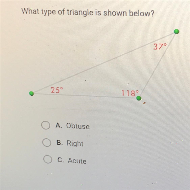 What type of triangle is shown below?-example-1