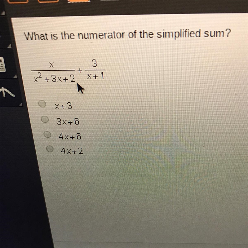 What is the numerator of the simplified sum?-example-1