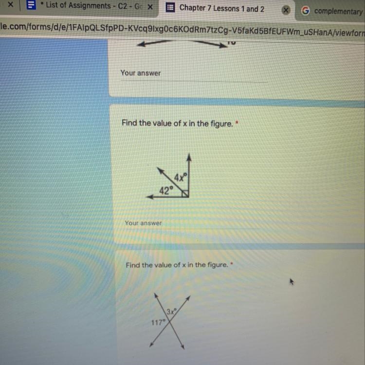 Help me find the value of X in both of them-example-1