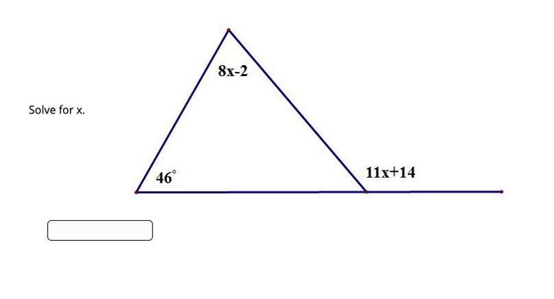 Solve for x. please answer.-example-1