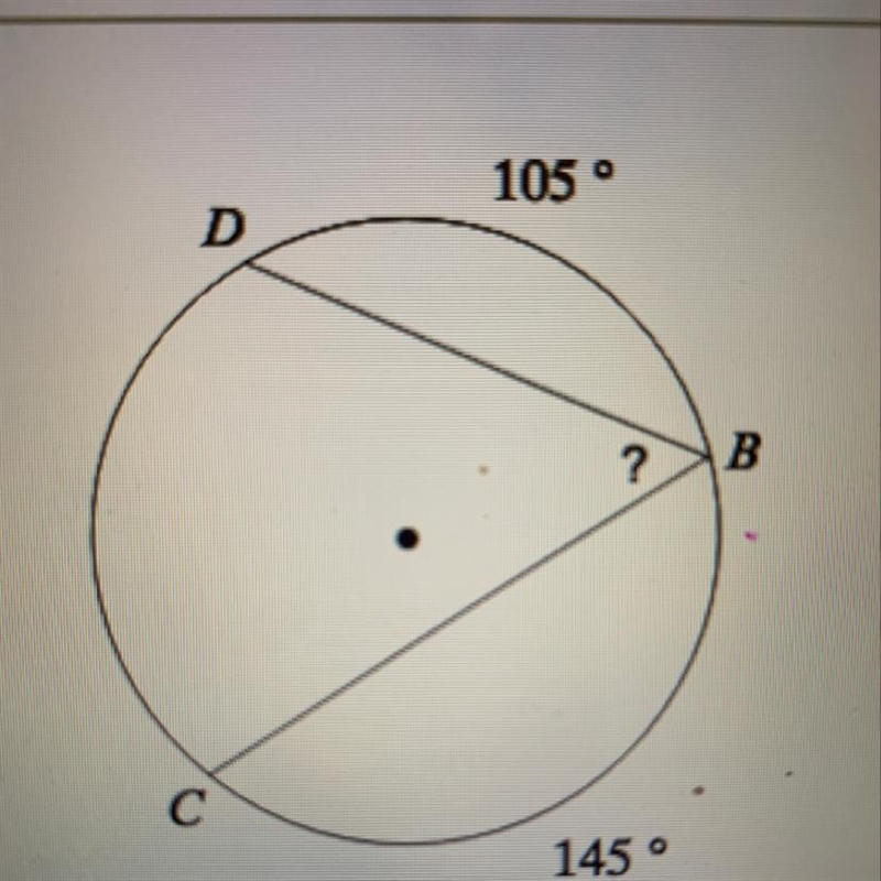 Find the measure of the angle indicated by a "?-example-1