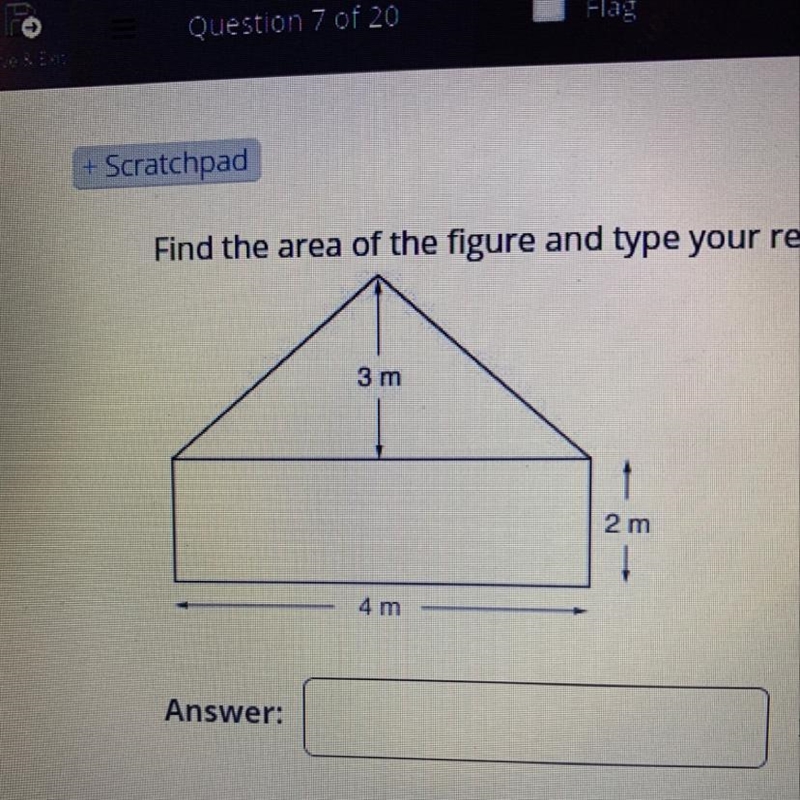 Find the area of the figure-example-1