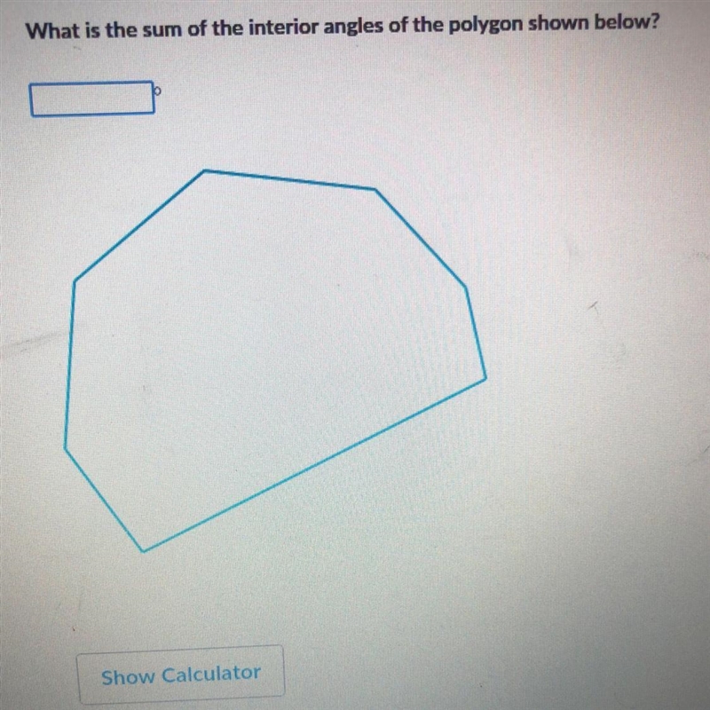 What is the sum of the interior angles of the polygon shown below?-example-1