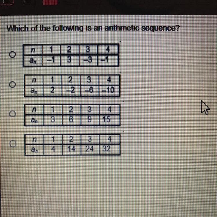 What is the arithmetic sequence-example-1