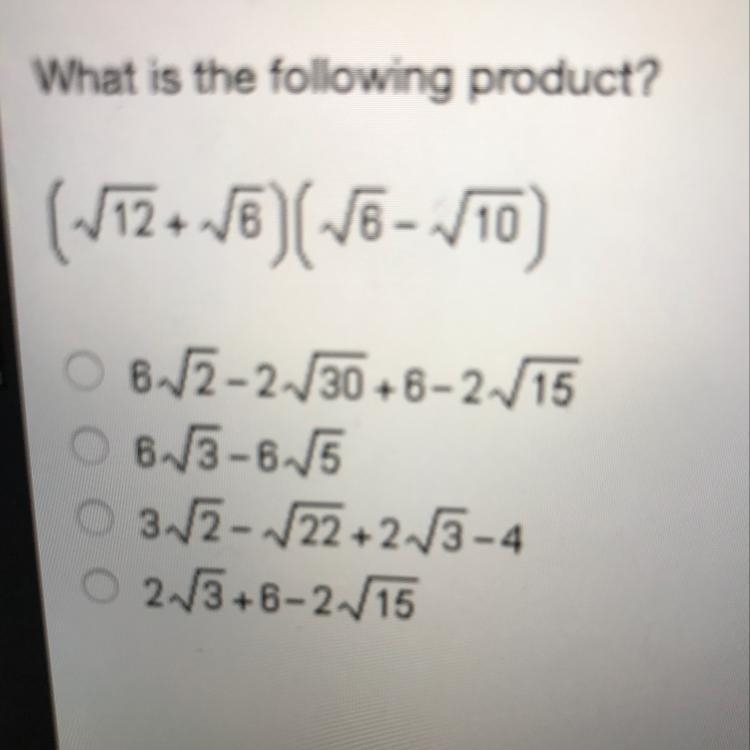 What is the following product?-example-1