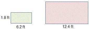 (QUICK RESPONSE!) The perimeter of the original rectangle is 16 feet. A small rectangle-example-1