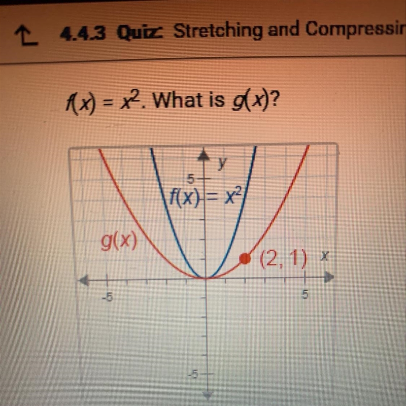 F(x) = x^2. What is g(x)?-example-1