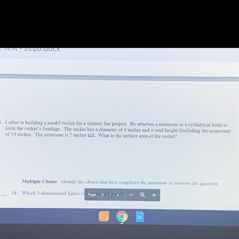 What is the surface area of the rocket?-example-1