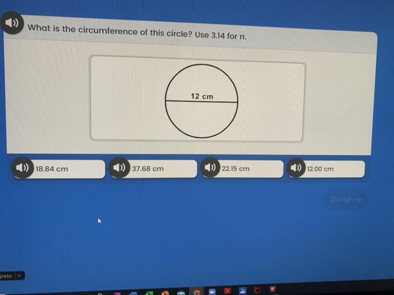 What is the circumference of this circle? Use 3.14 for-example-1