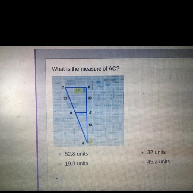 What is the measure of AC?-example-1