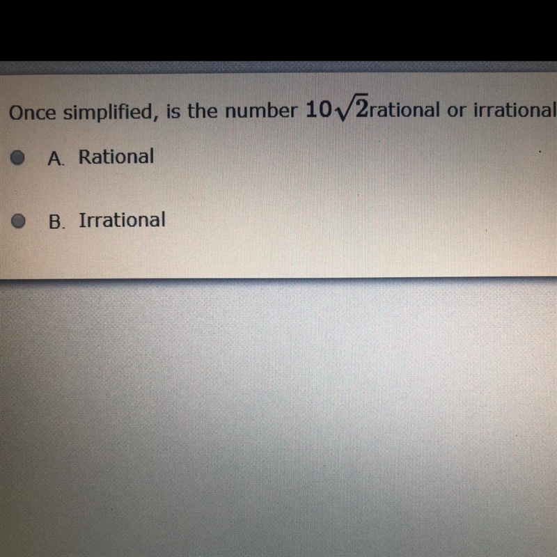 Is it rational or irrational-example-1