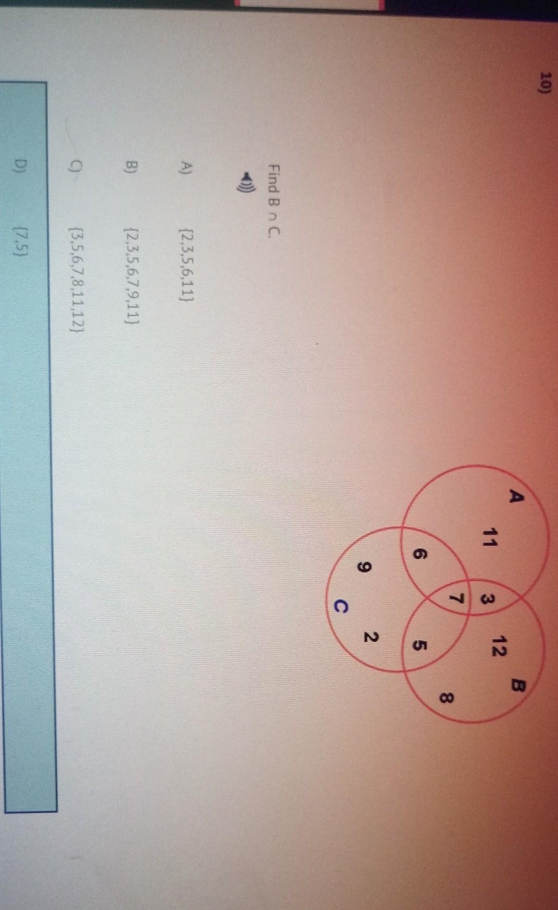 Find B n C (probability question)​-example-1